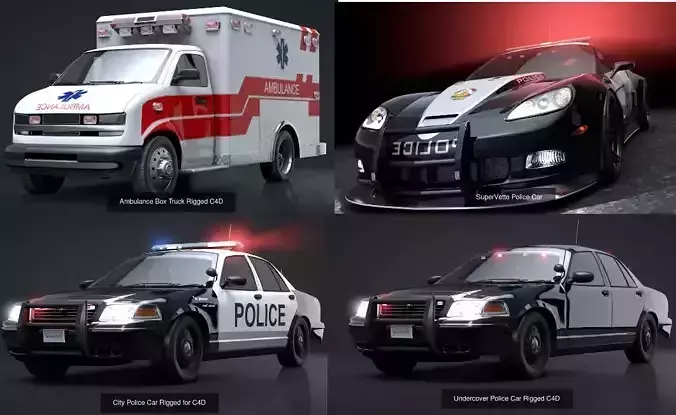 Emergency Vehicles Collection Pack 