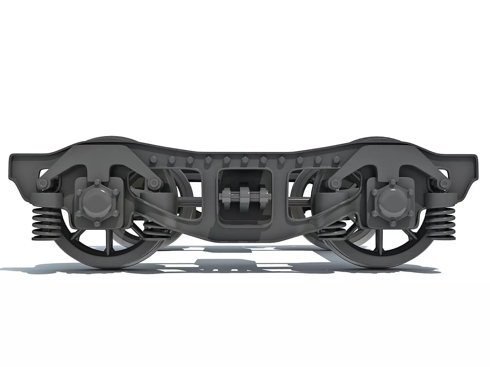 Train Bogie Wheels 3D model_0