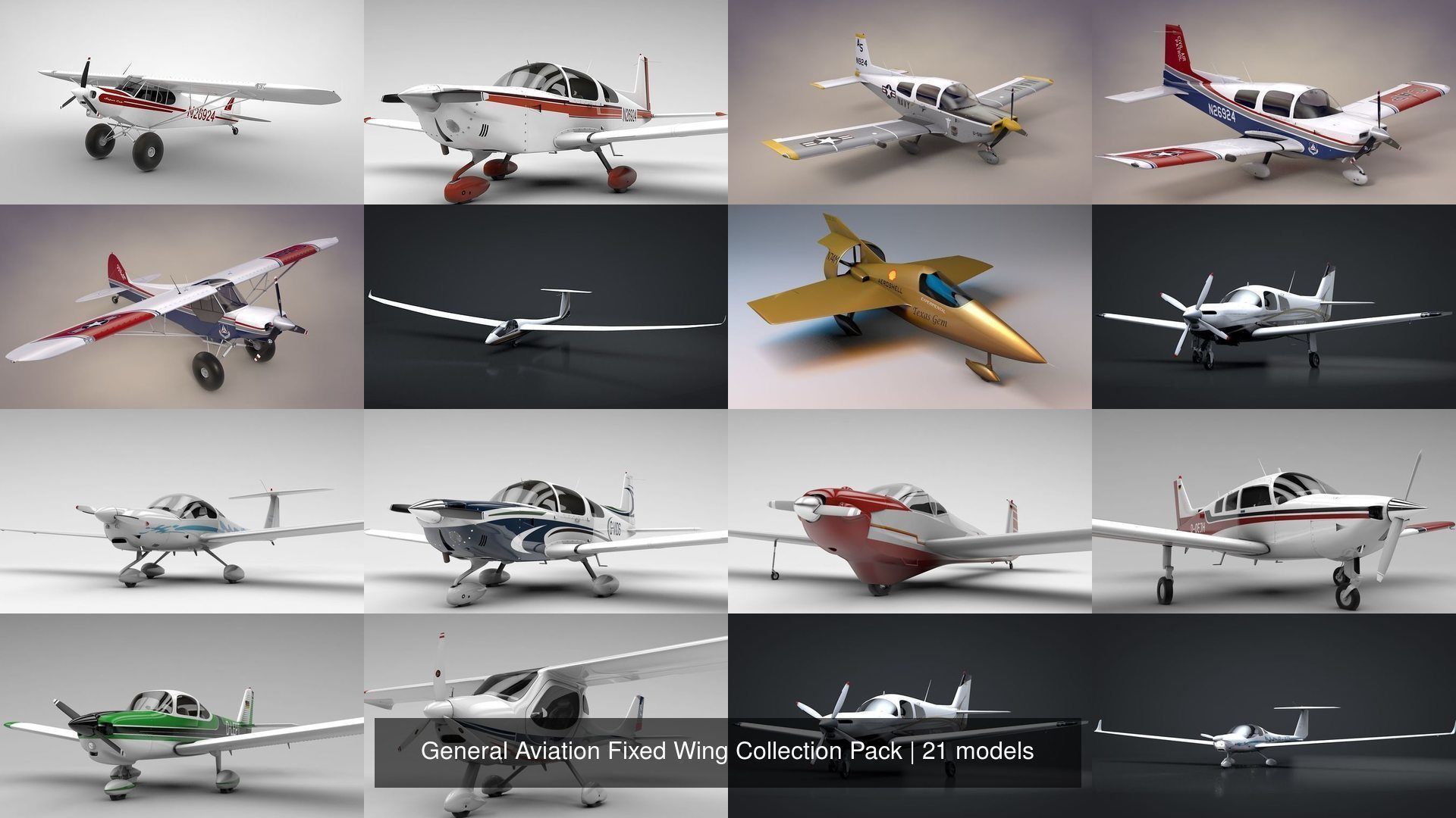 General Aviation Fixed Wing Collection Pack _26