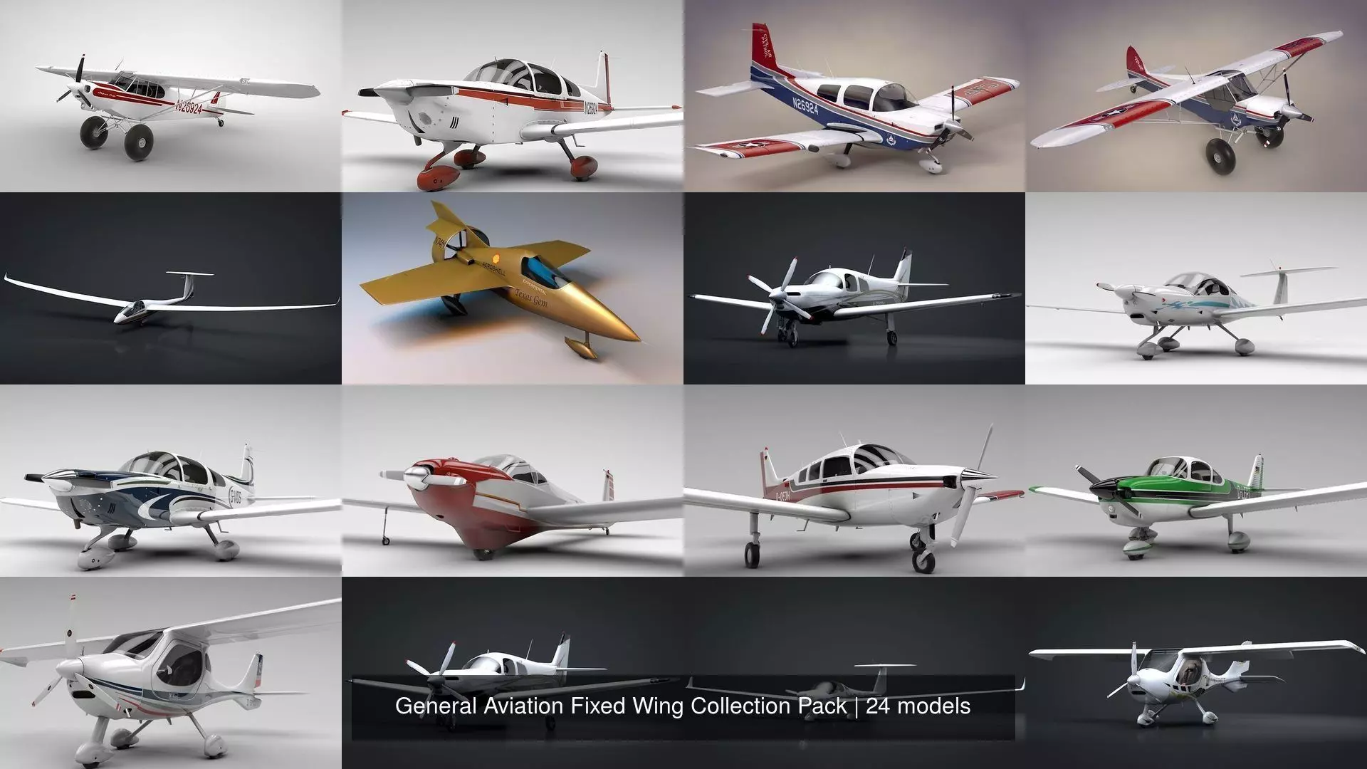 General Aviation Fixed Wing Collection Pack _20