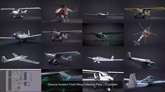 General Aviation Fixed Wing Collection Pack 