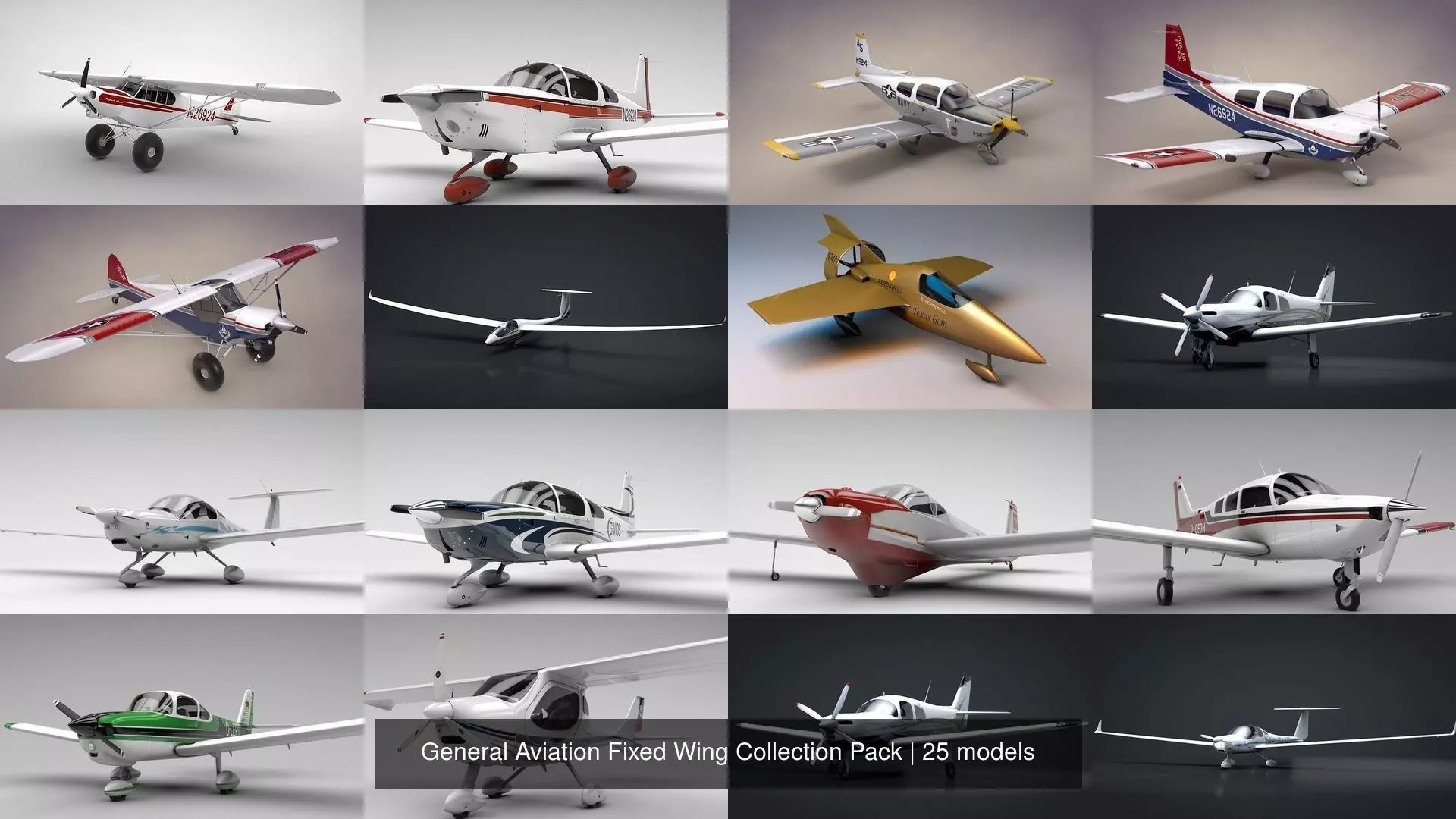 General Aviation Fixed Wing Collection Pack _19
