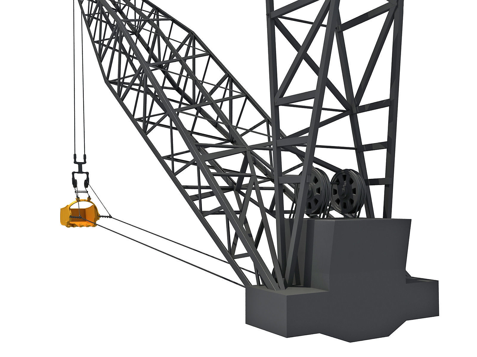 Dragline Excavator Bucket 3D model_8