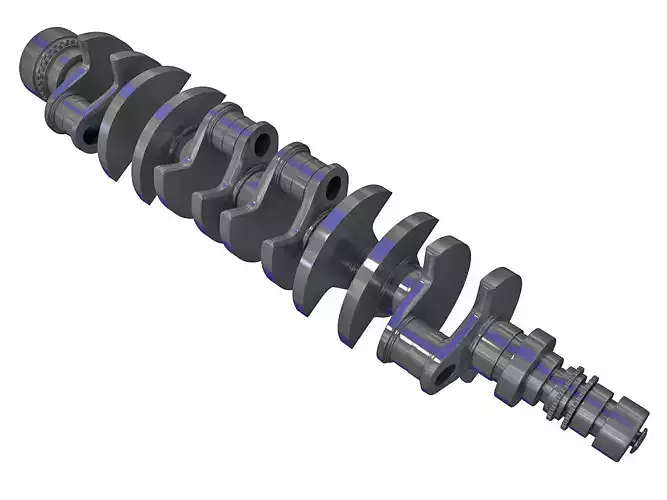 V12 Crankshaft 3D model