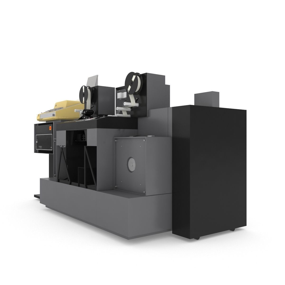 1982 Kodak 2610-C Color Printer-Computer Assembly 3D model_6