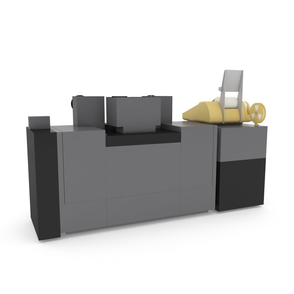 1982 Kodak 2610-C Color Printer-Computer Assembly 3D model_30