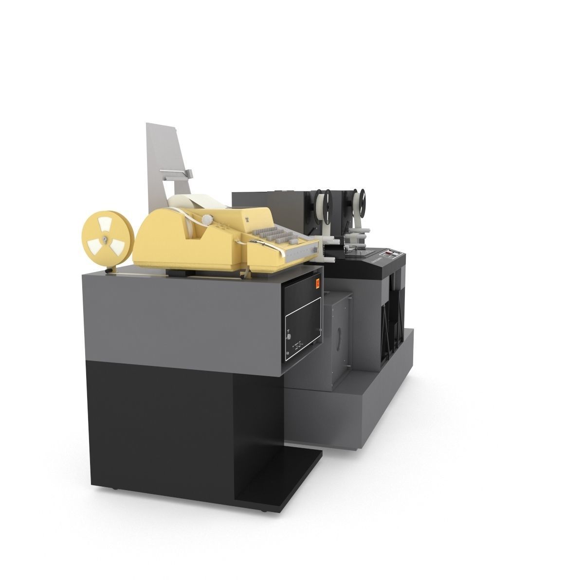 1982 Kodak 2610-C Color Printer-Computer Assembly 3D model_69