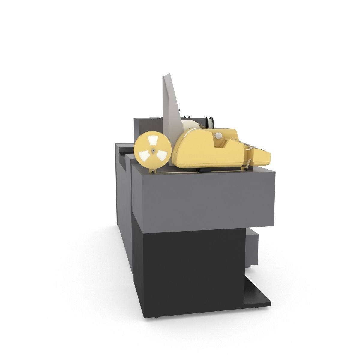 1982 Kodak 2610-C Color Printer-Computer Assembly 3D model_13