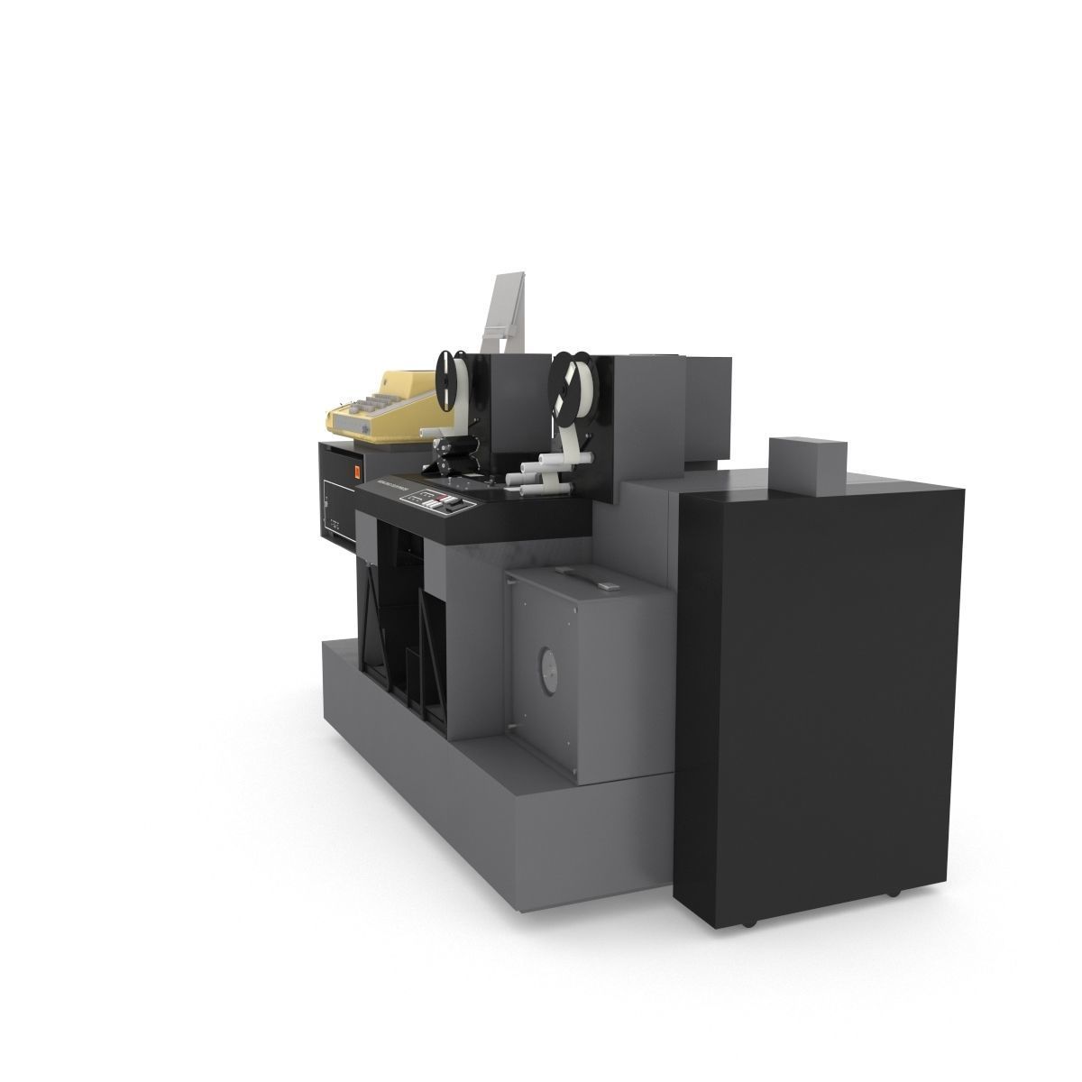 1982 Kodak 2610-C Color Printer-Computer Assembly 3D model_46