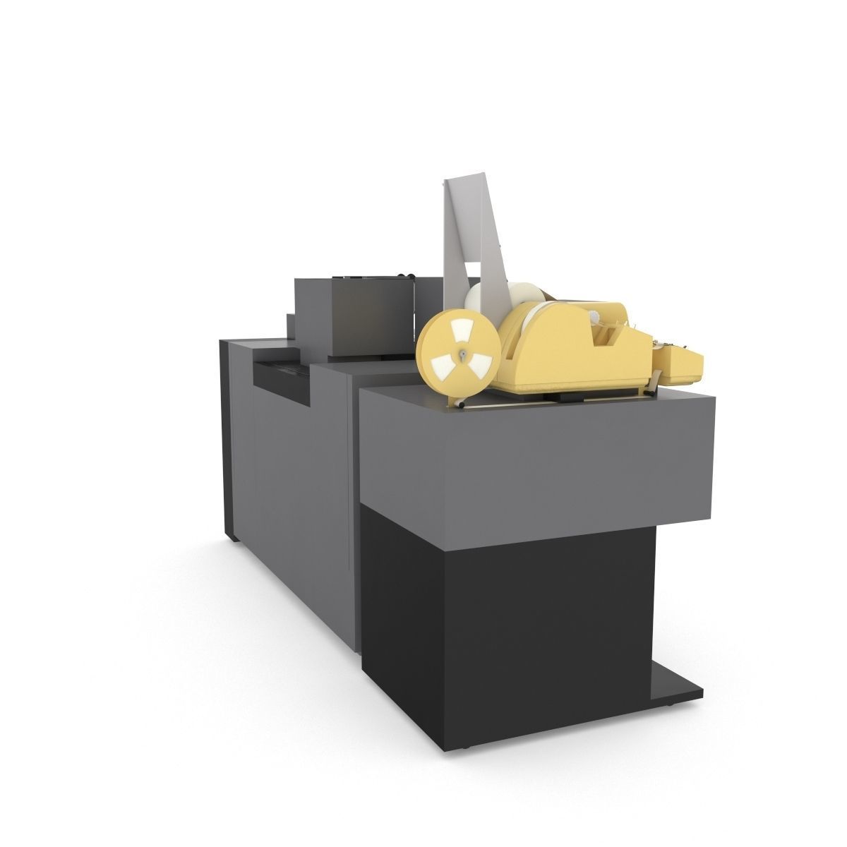 1982 Kodak 2610-C Color Printer-Computer Assembly 3D model_14