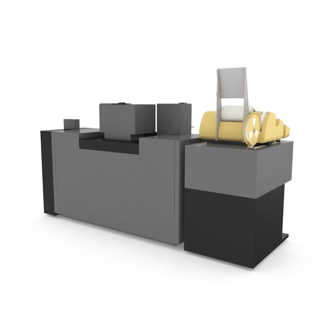 1982 Kodak 2610-C Color Printer-Computer Assembly 3D model_20