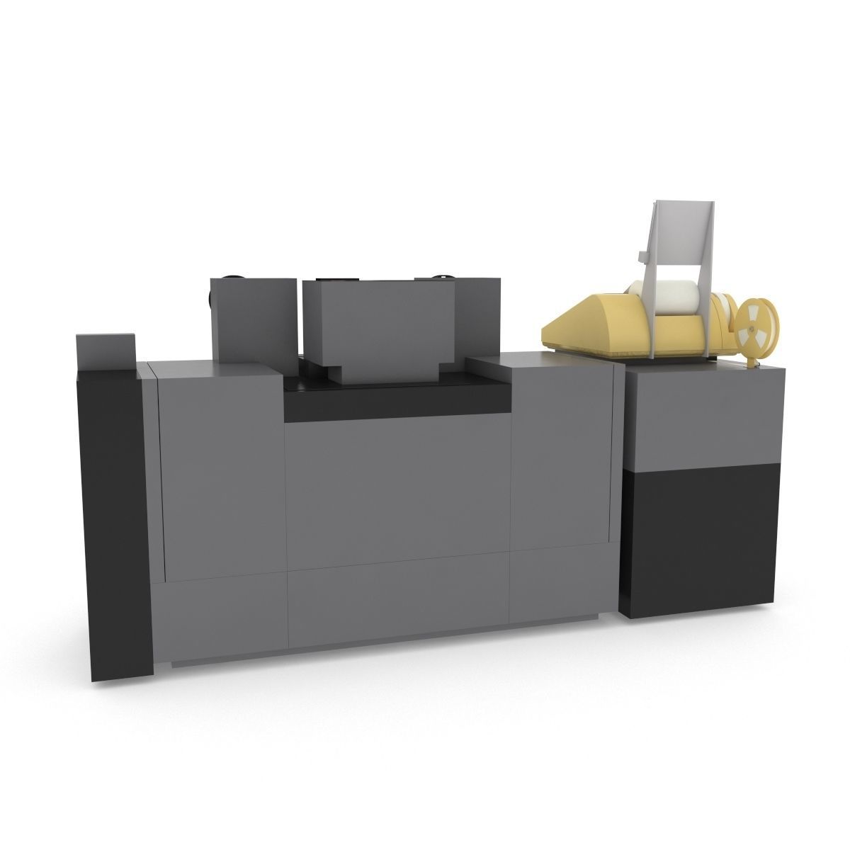 1982 Kodak 2610-C Color Printer-Computer Assembly 3D model_28