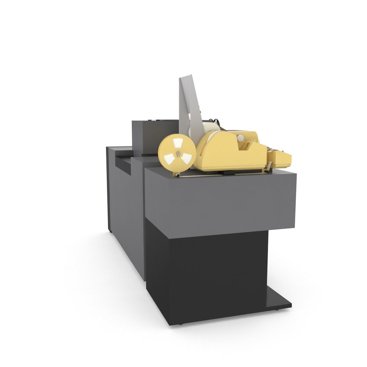 1982 Kodak 2610-C Color Printer-Computer Assembly 3D model_15