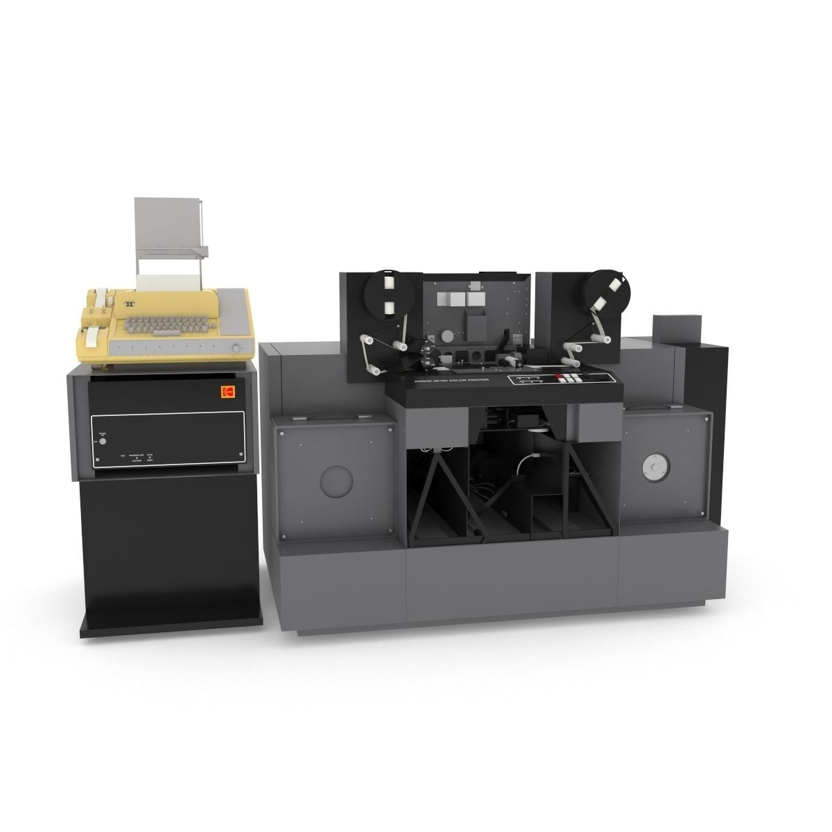 1982 Kodak 2610-C Color Printer-Computer Assembly 3D model_59