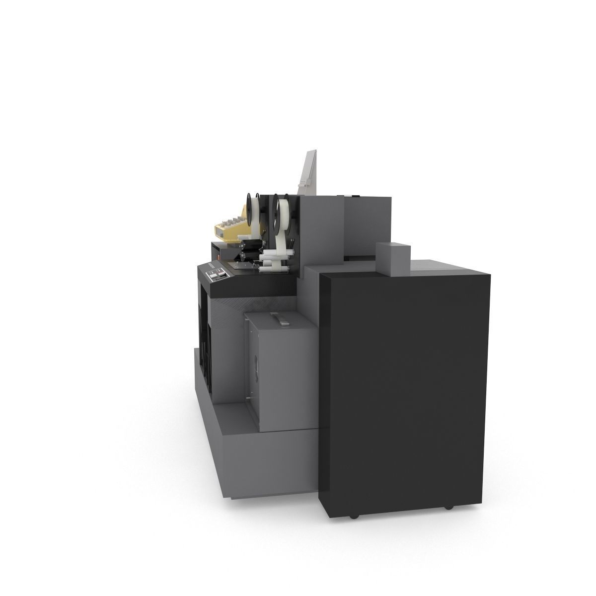 1982 Kodak 2610-C Color Printer-Computer Assembly 3D model_43
