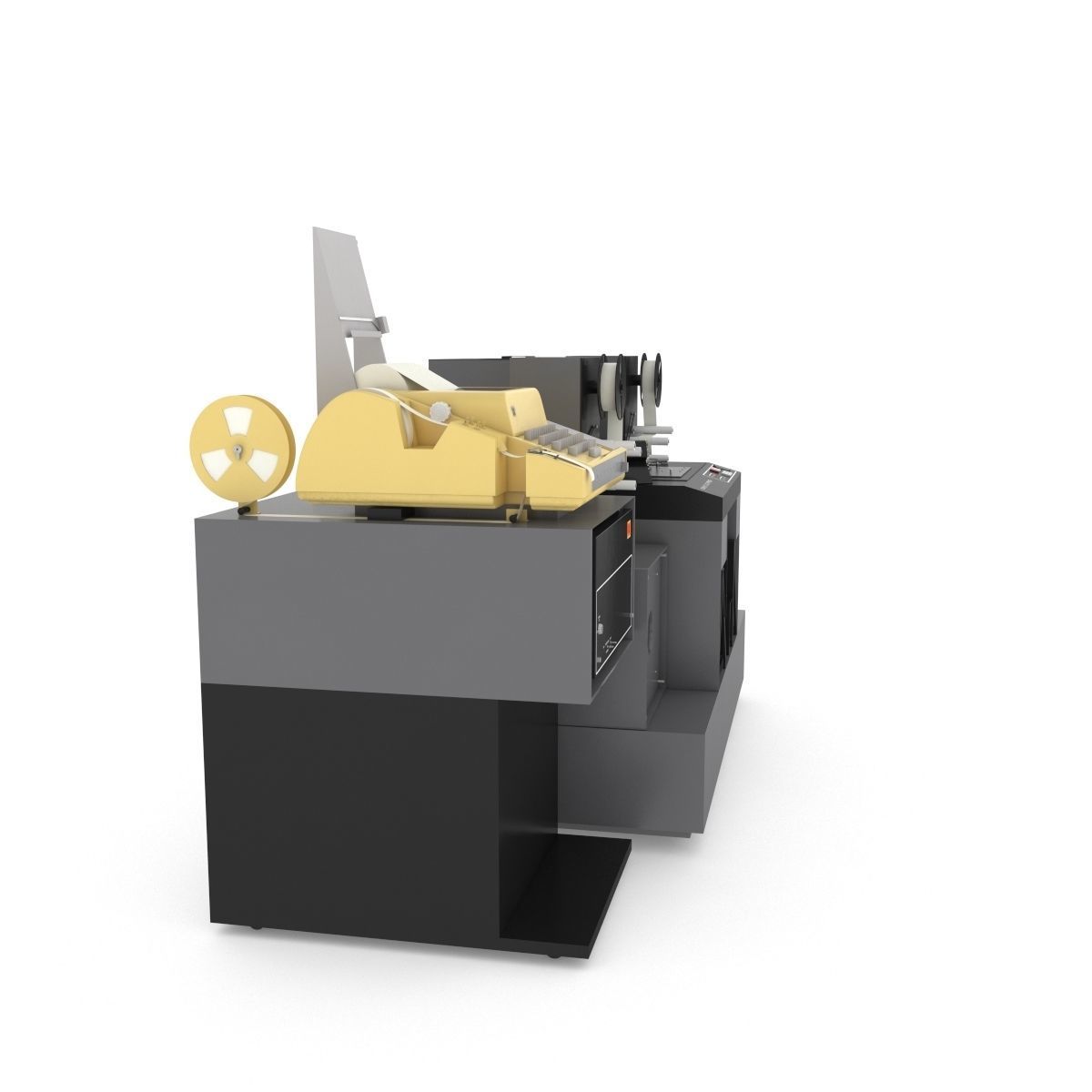 1982 Kodak 2610-C Color Printer-Computer Assembly 3D model_70