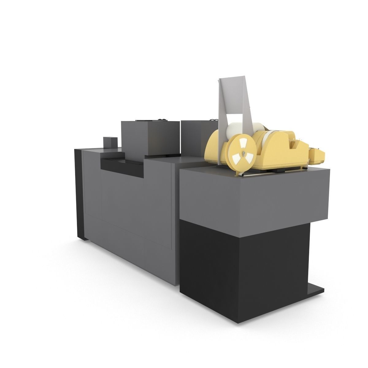 1982 Kodak 2610-C Color Printer-Computer Assembly 3D model_18