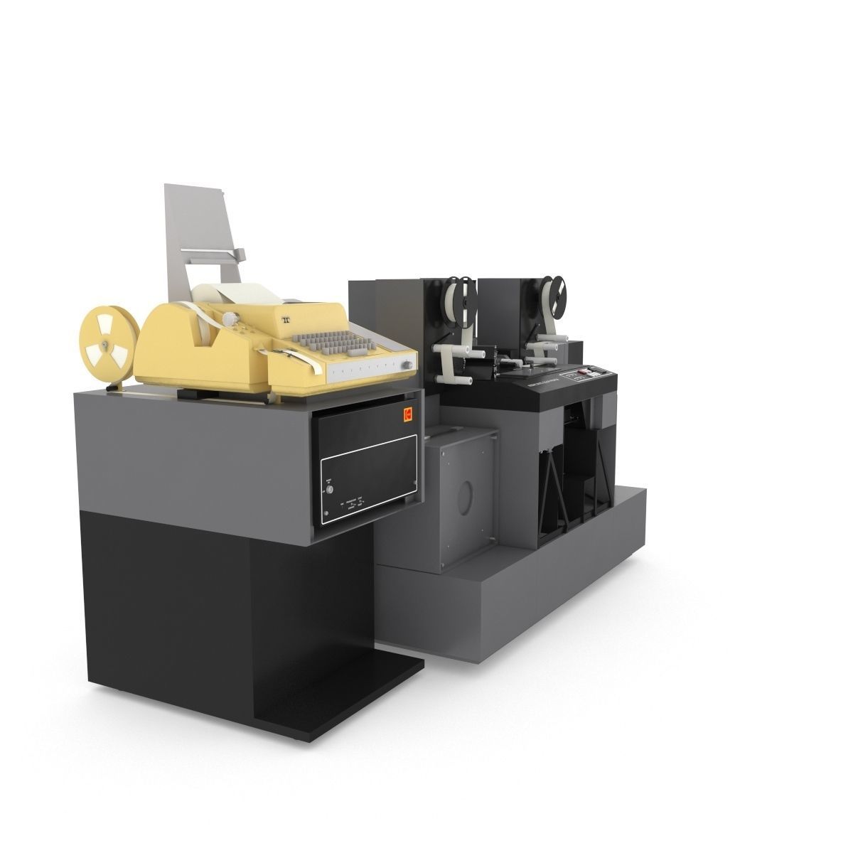 1982 Kodak 2610-C Color Printer-Computer Assembly 3D model_68