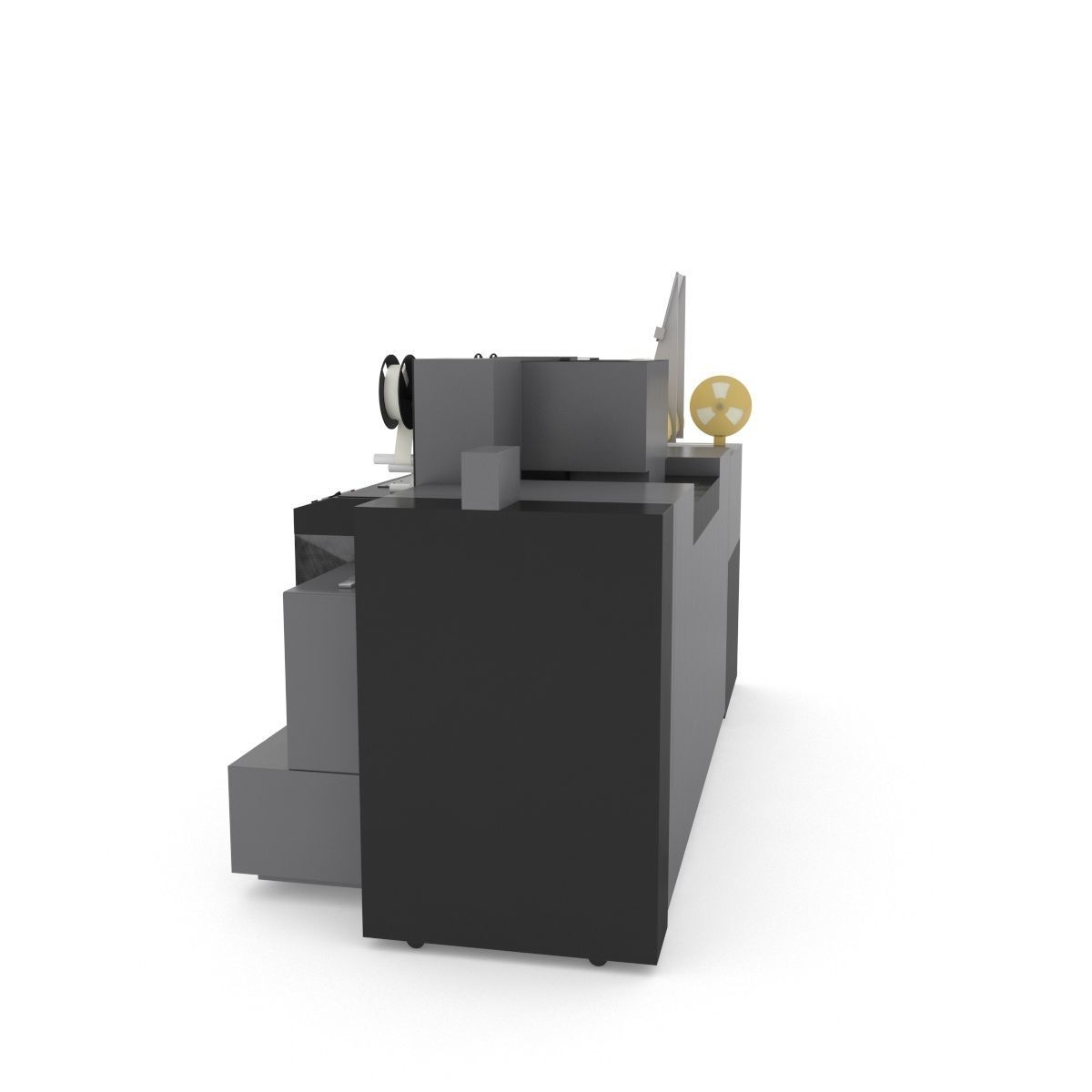 1982 Kodak 2610-C Color Printer-Computer Assembly 3D model_39