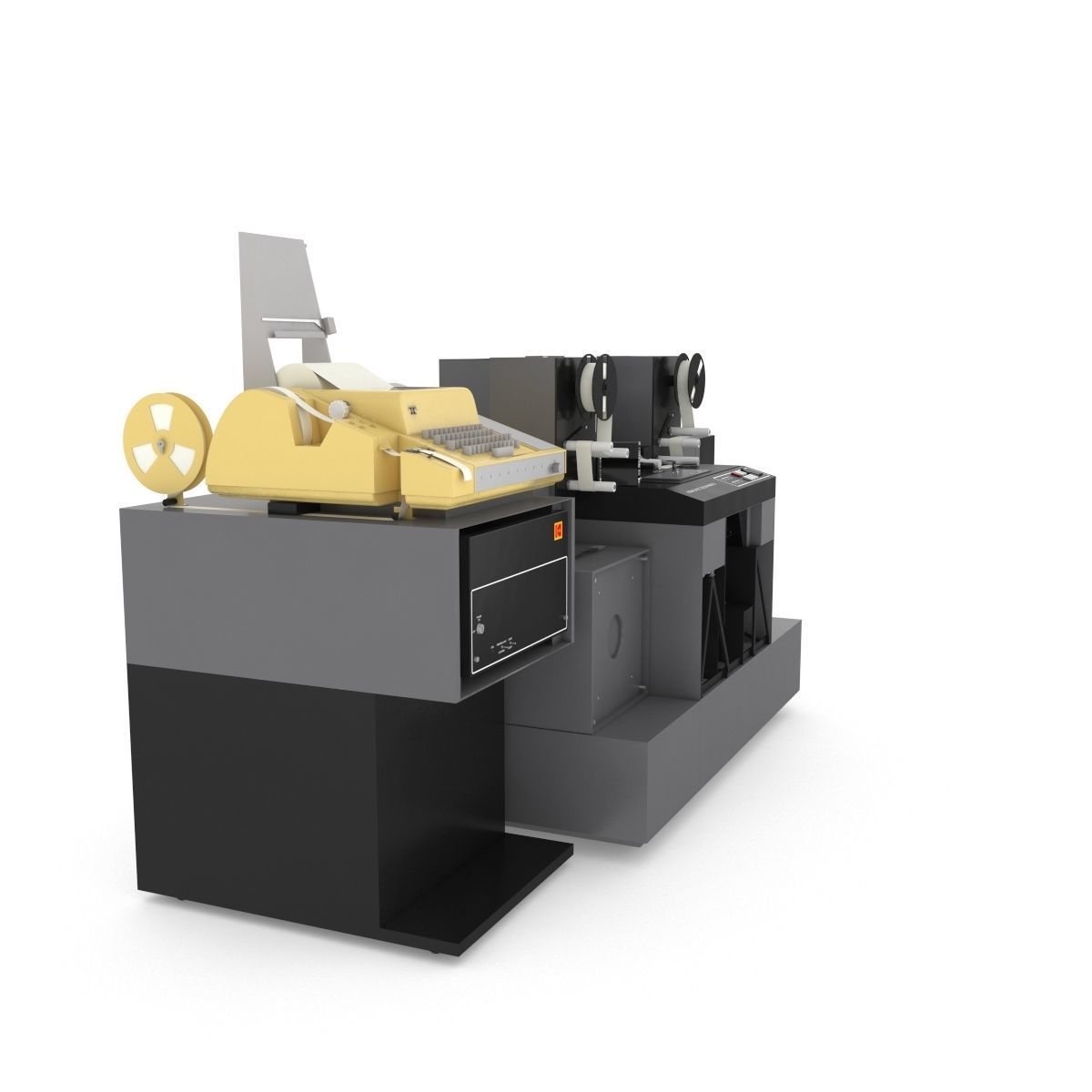 1982 Kodak 2610-C Color Printer-Computer Assembly 3D model_65