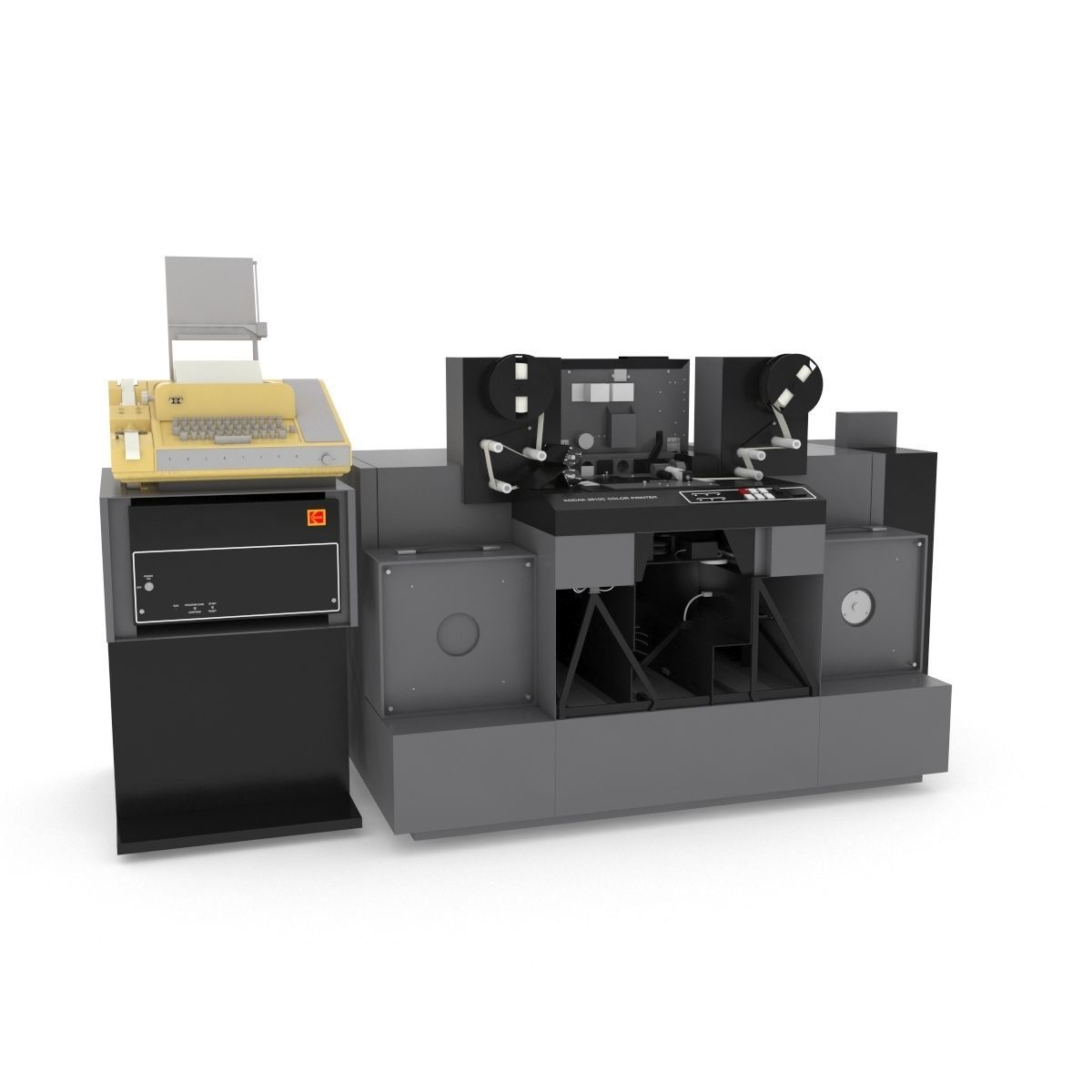 1982 Kodak 2610-C Color Printer-Computer Assembly 3D model_60