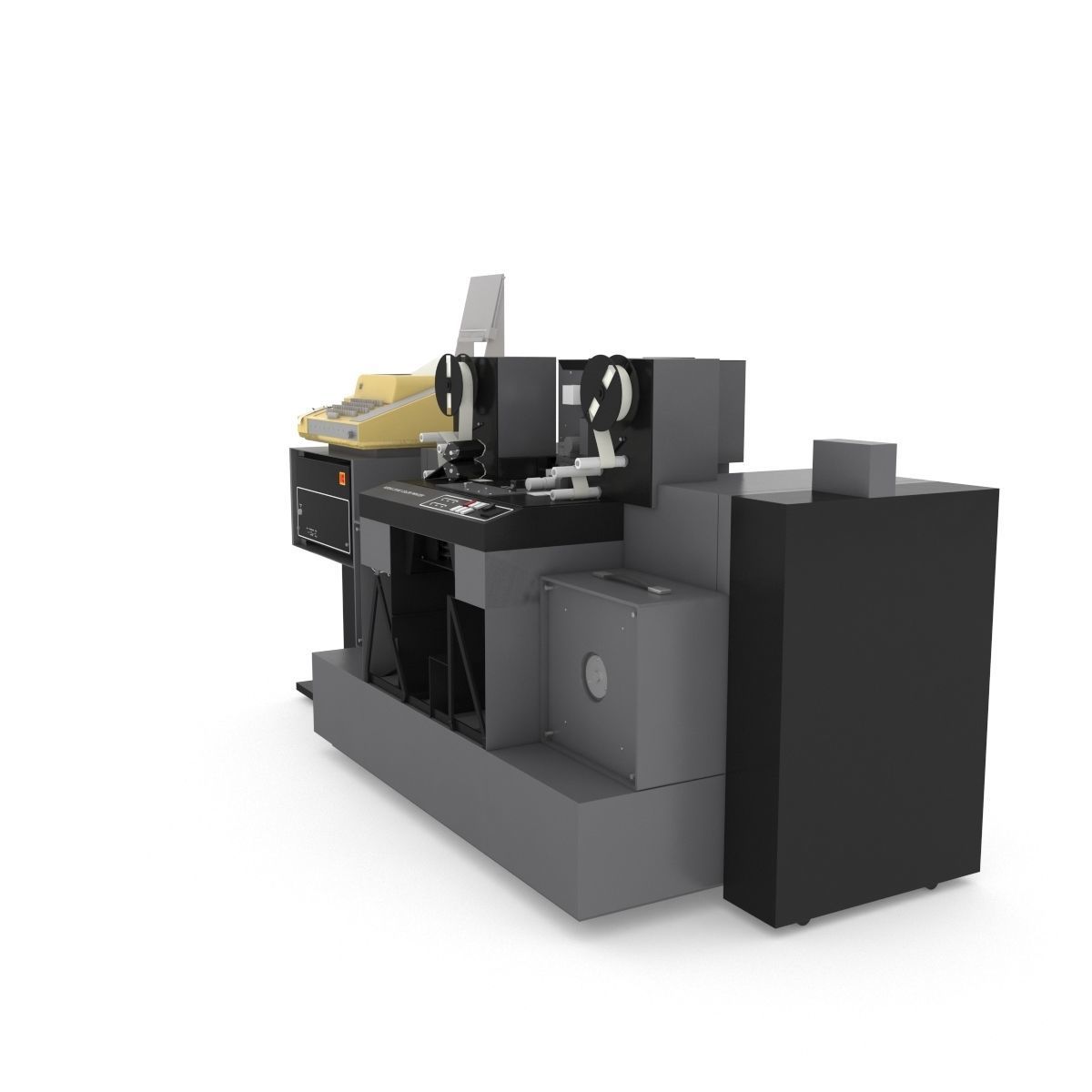 1982 Kodak 2610-C Color Printer-Computer Assembly 3D model_45