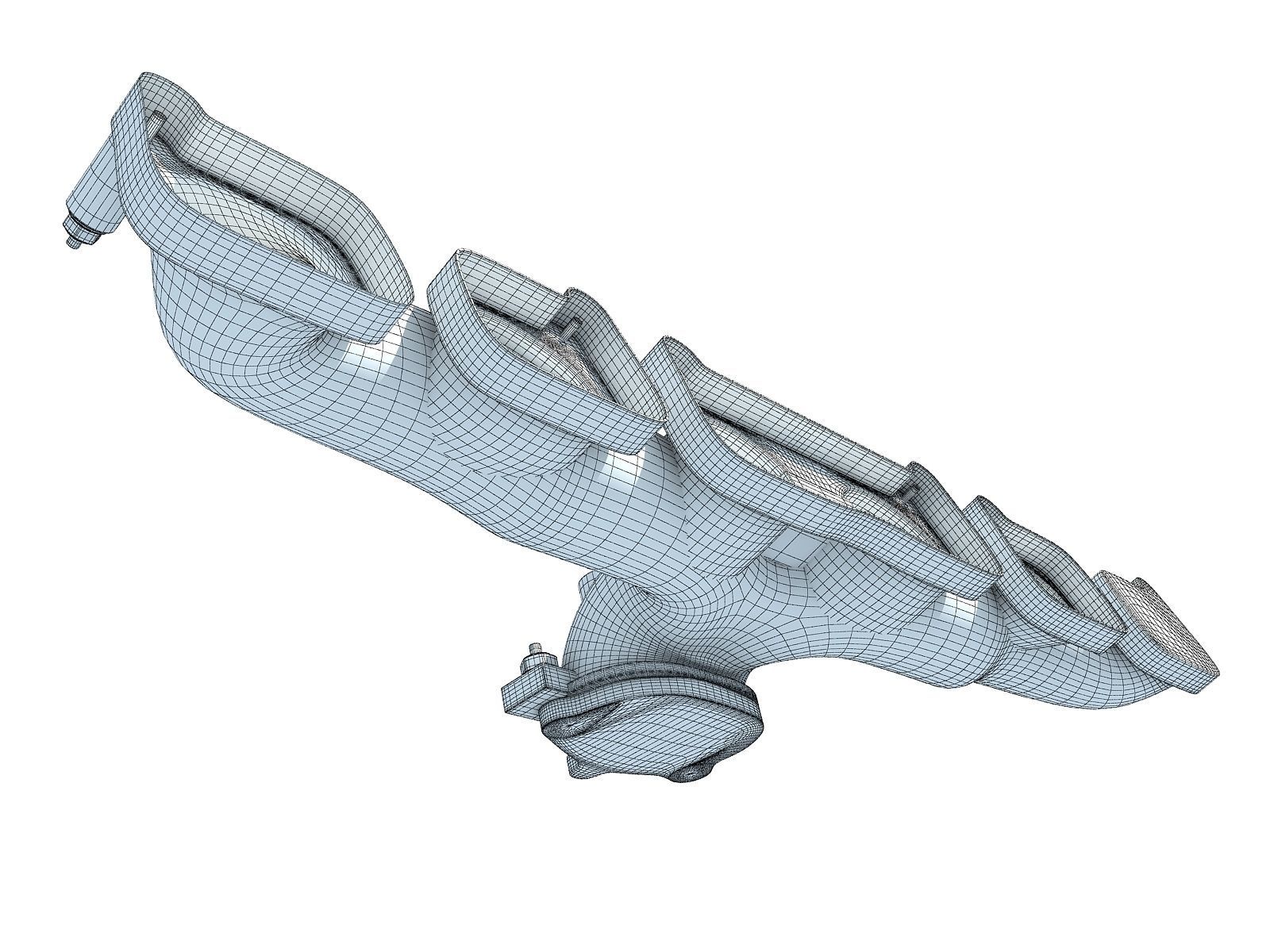 Exhaust Manifold V12 3D model_8
