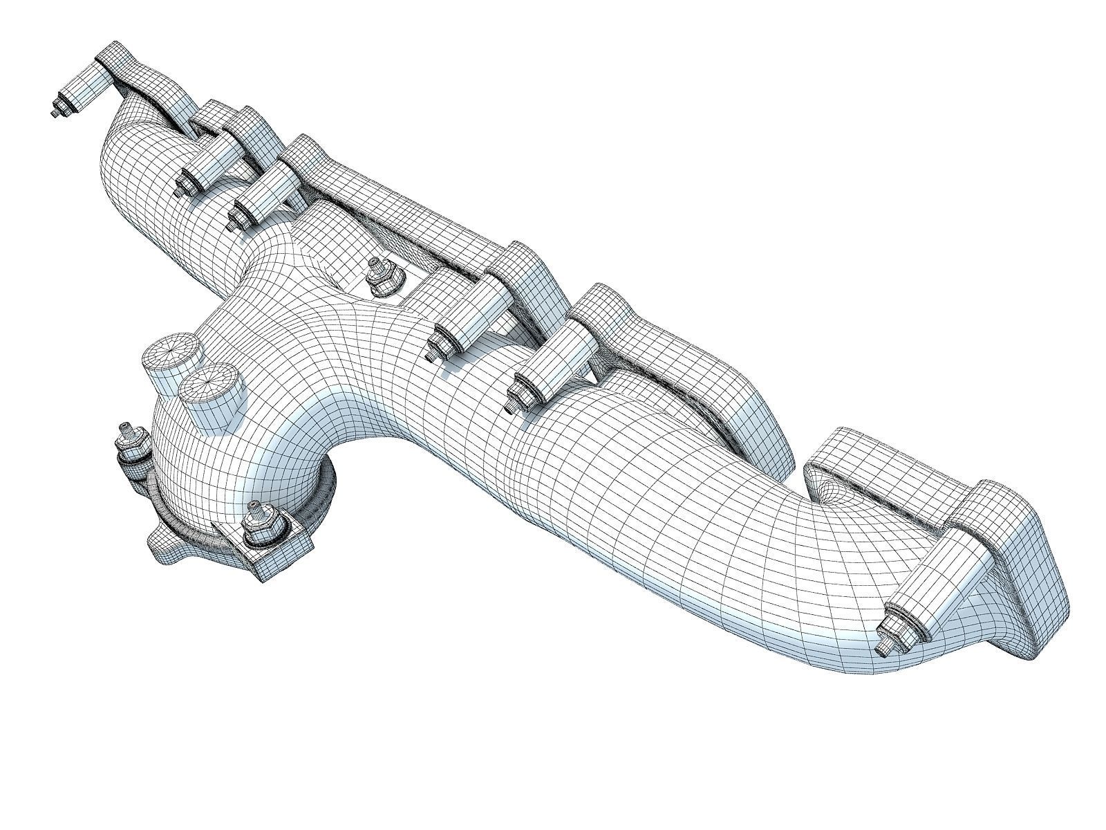 Exhaust Manifold V12 3D model_5