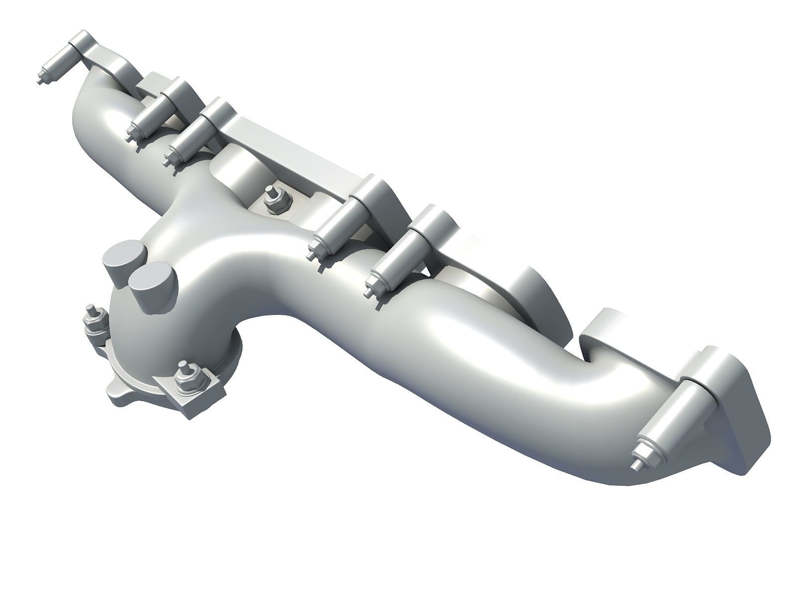 Exhaust Manifold V12 3D model_1