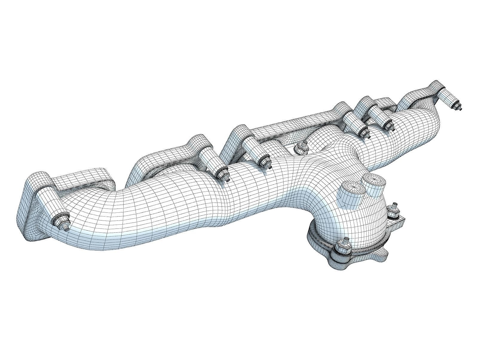 Exhaust Manifold V12 3D model_6