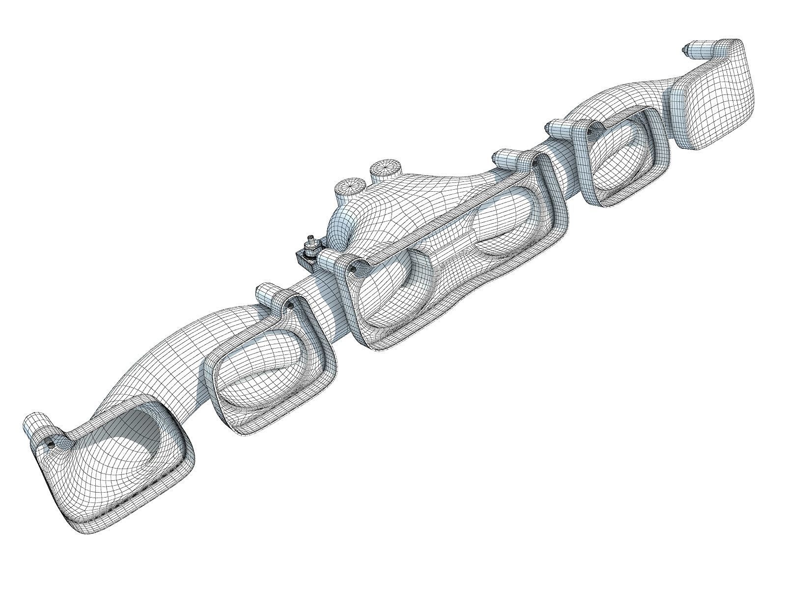 Exhaust Manifold V12 3D model_7
