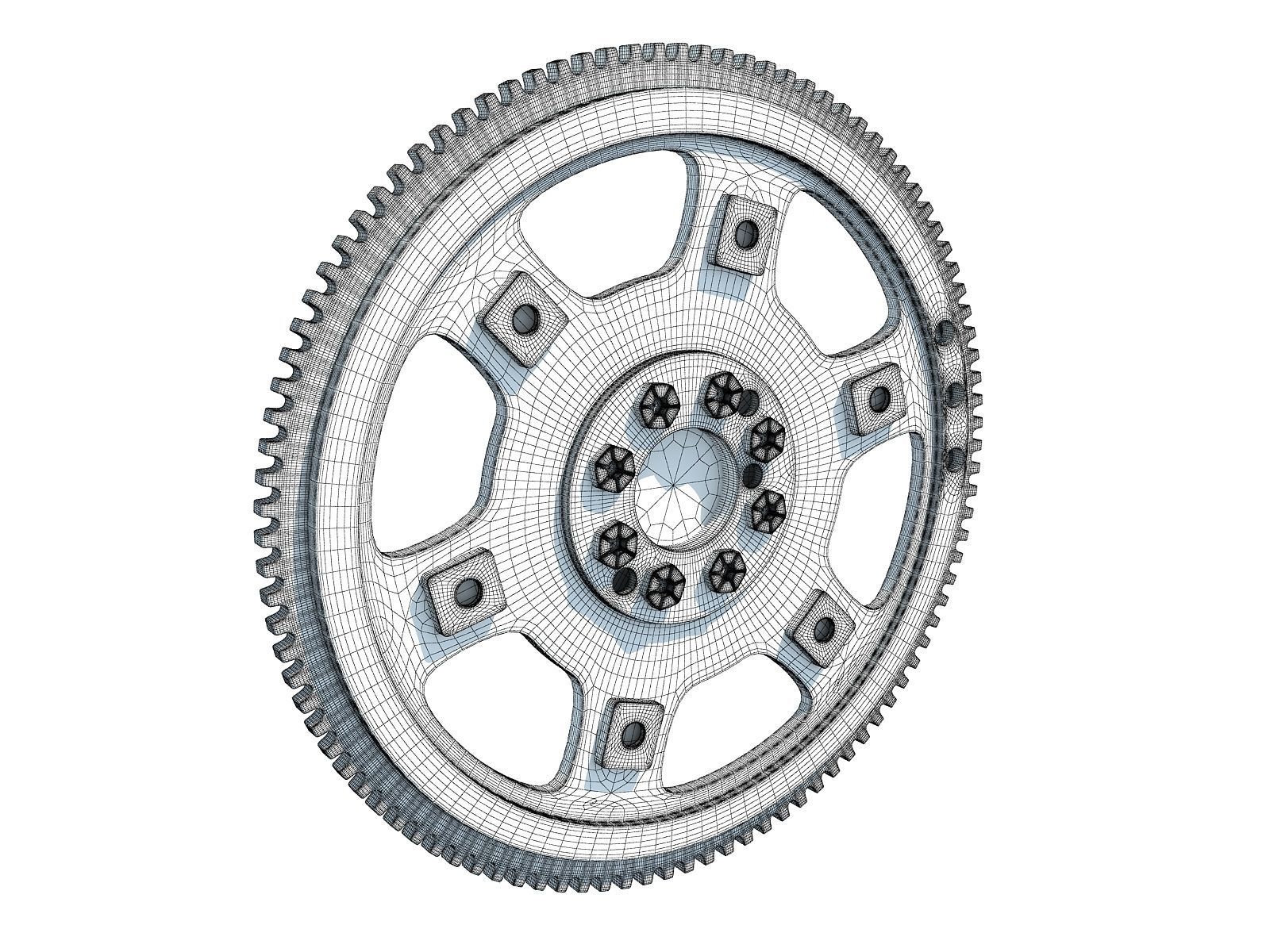 Flexplate Engine Flywheel 3D model CGTrader