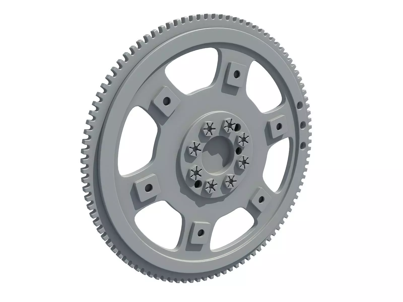 Flexplate Engine Flywheel 3D model_0