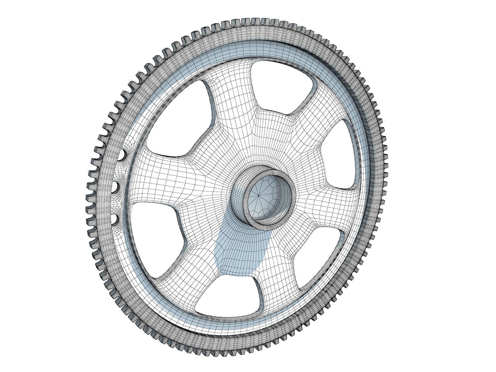 Flexplate Engine Flywheel 3D model_4