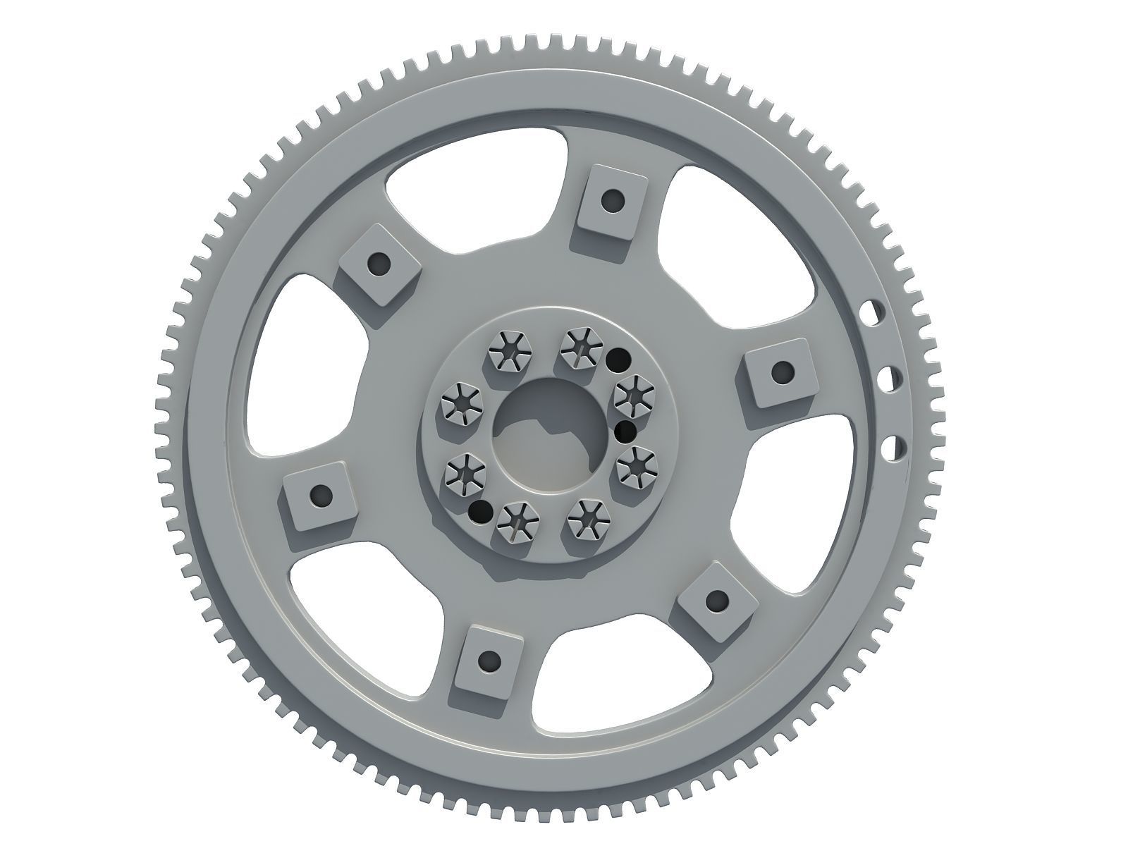 Flexplate Engine Flywheel 3D model_1
