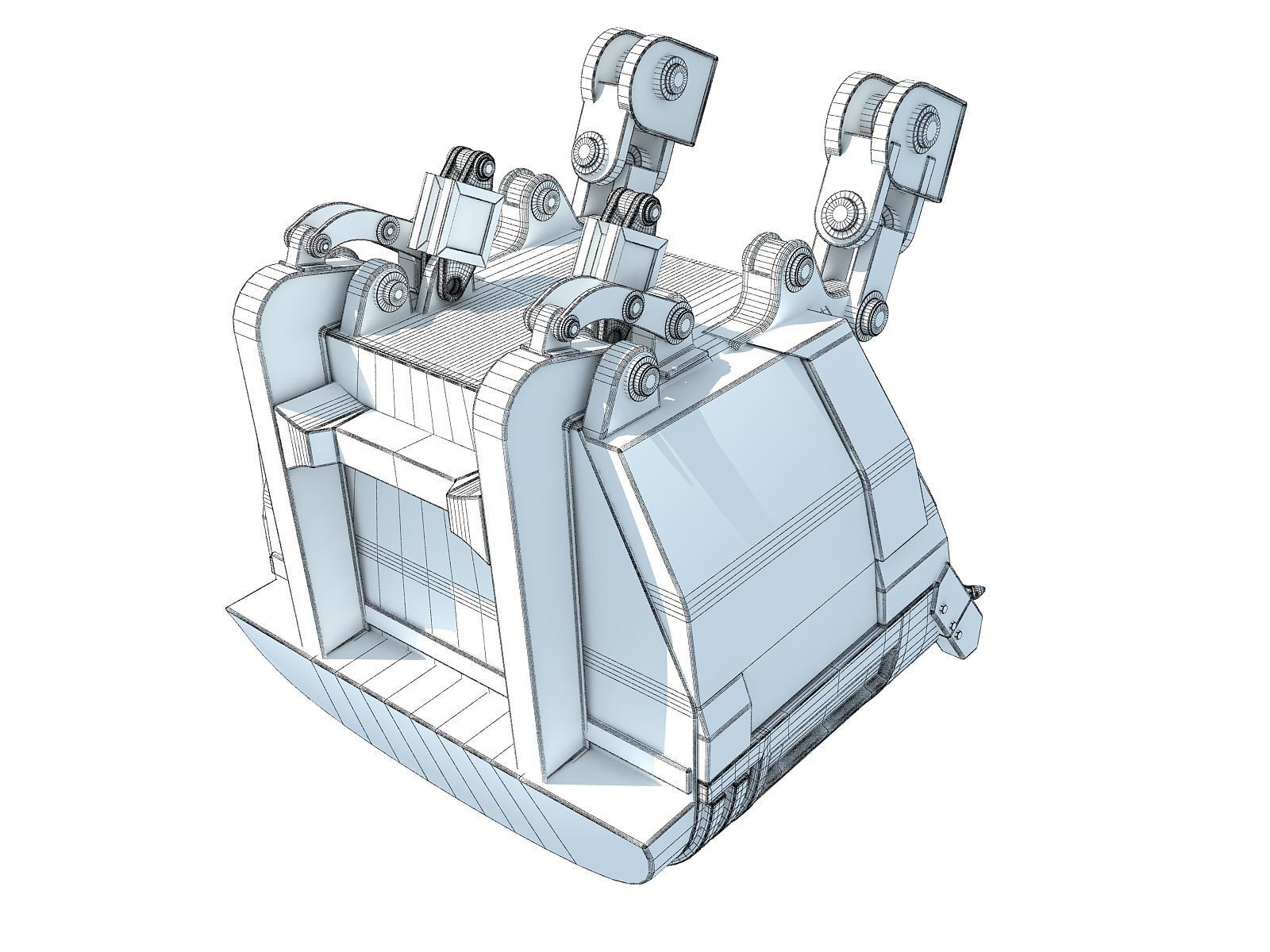 Excavator Bucket 3D model_8