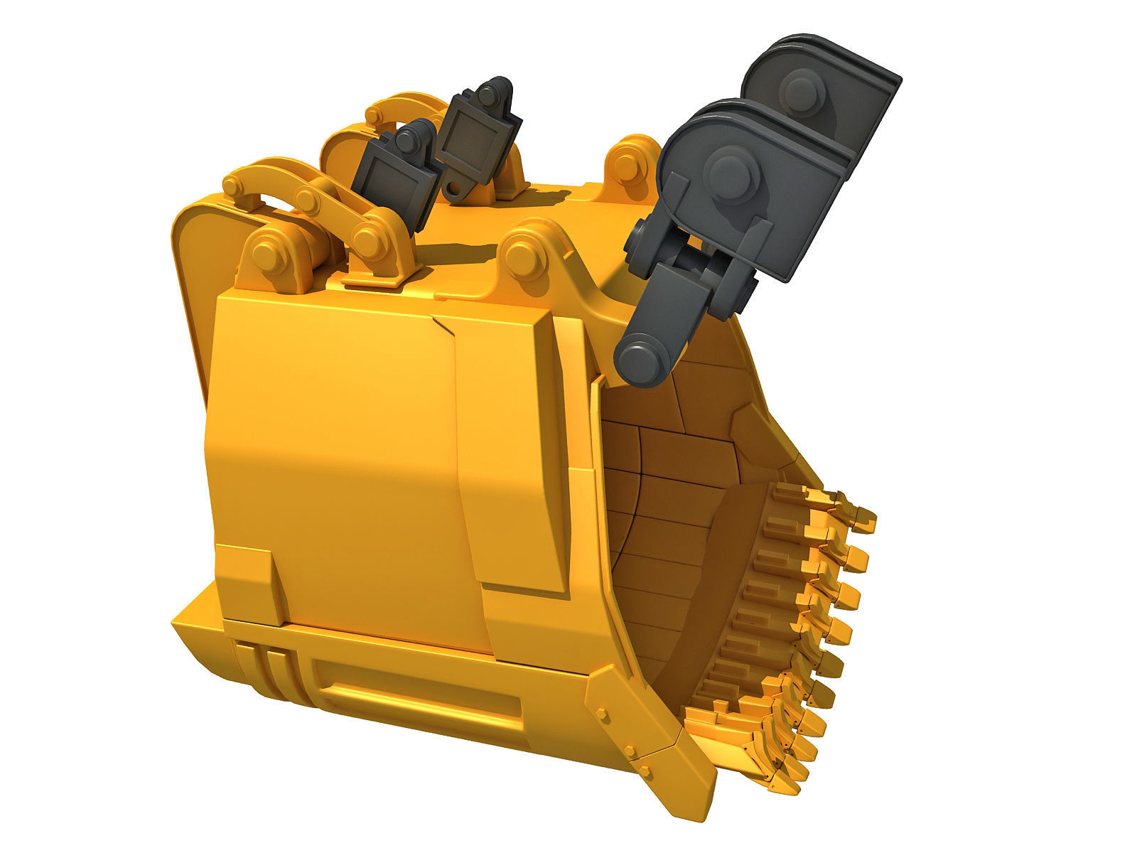 Excavator Bucket 3D model_3