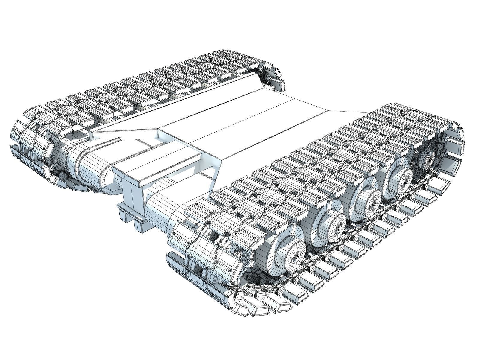 Tank Track 3D model_4