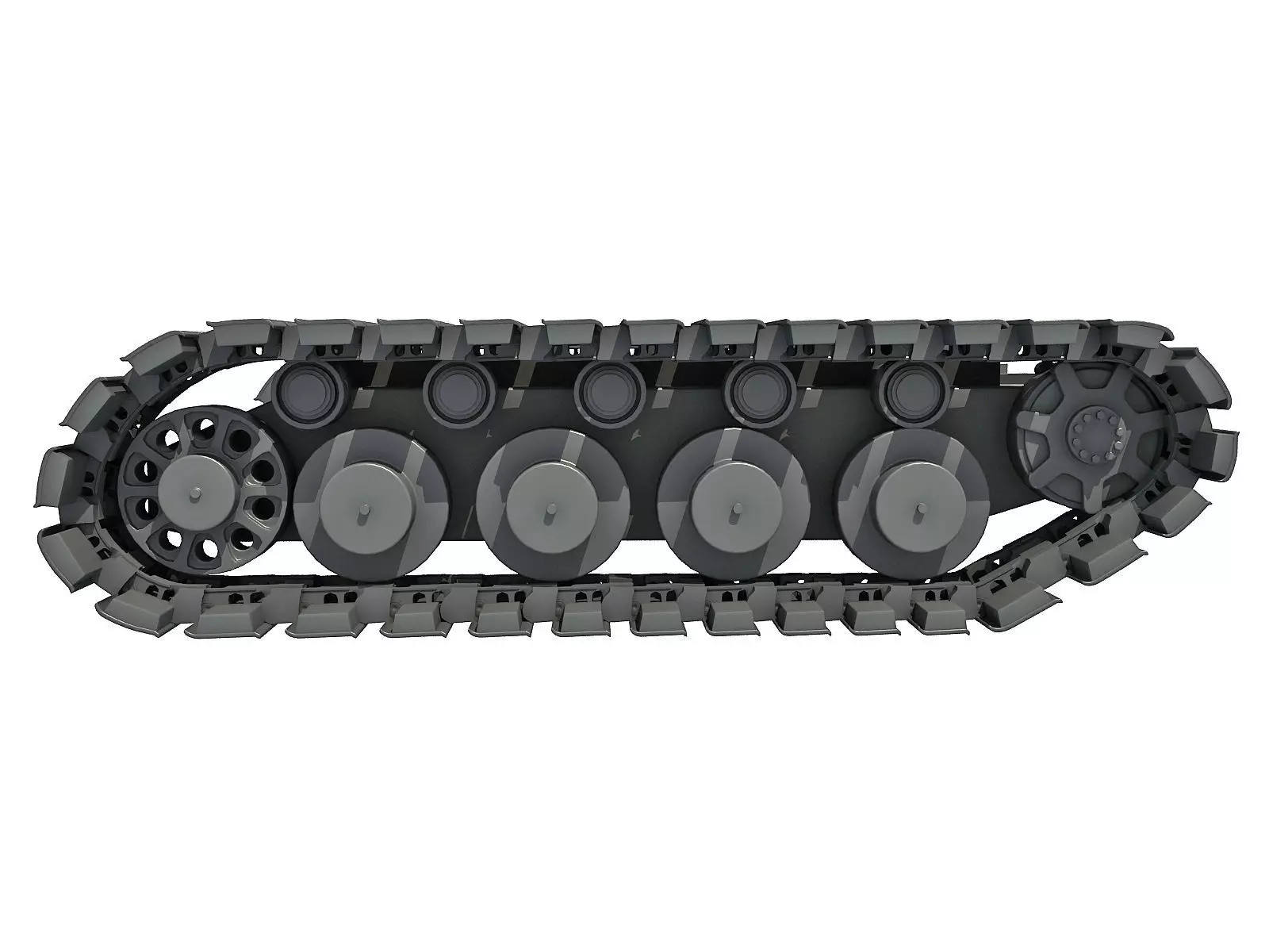 Tank Track 3D model_0
