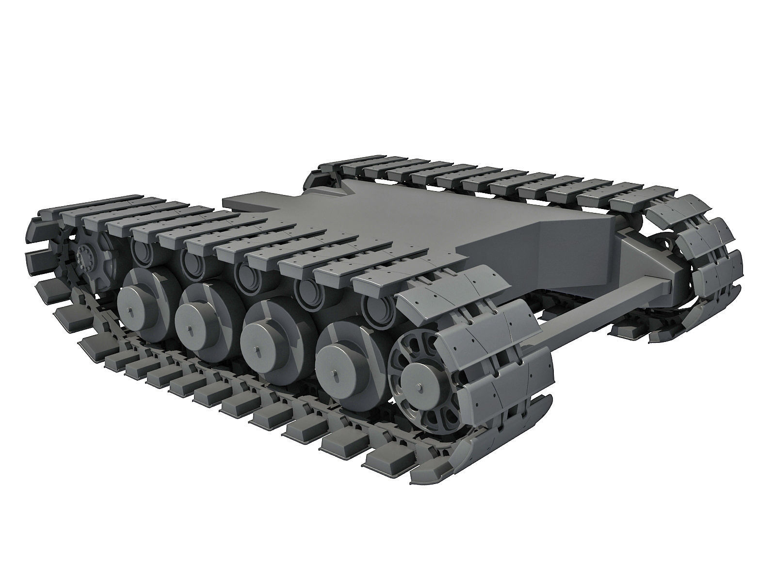Tank Track 3D model_2
