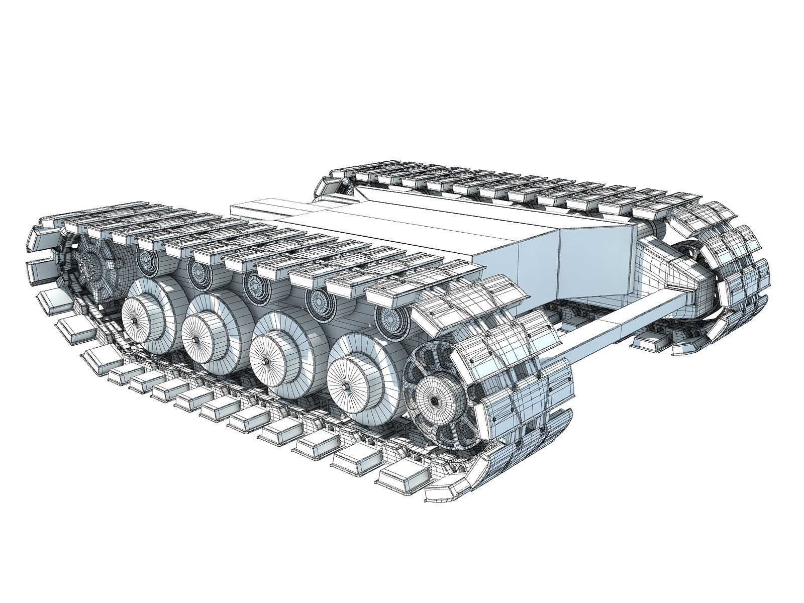 Tank Track 3D model_5