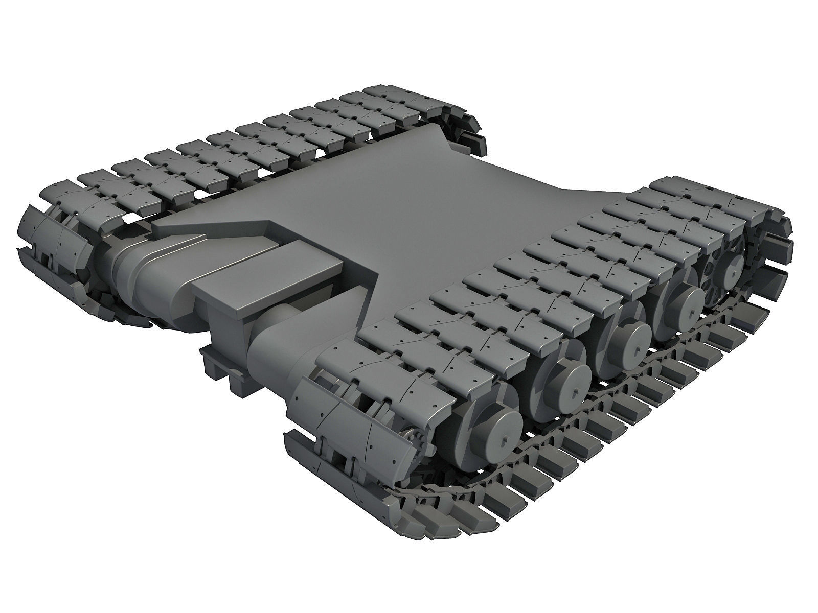Tank Track 3D model_1