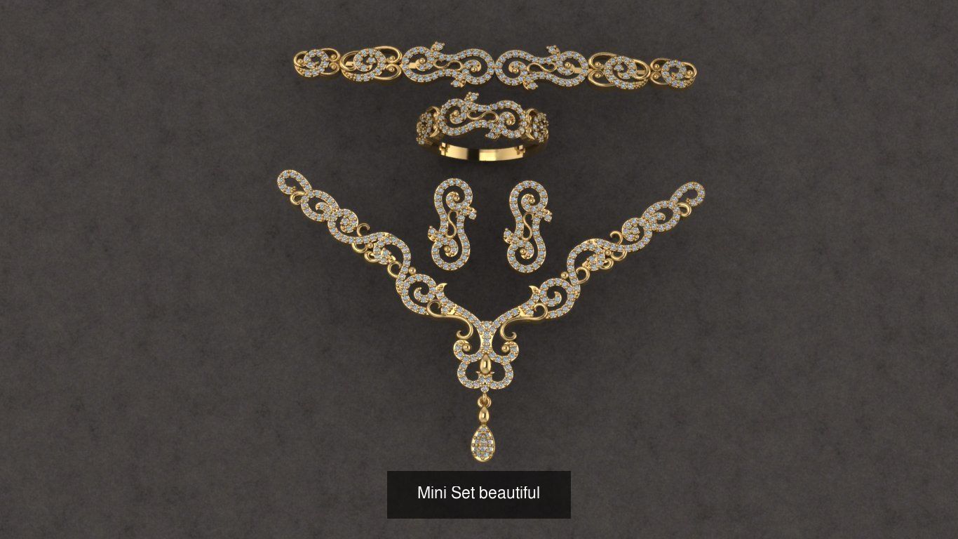 Mini Set beautiful 3D Model Collection_2