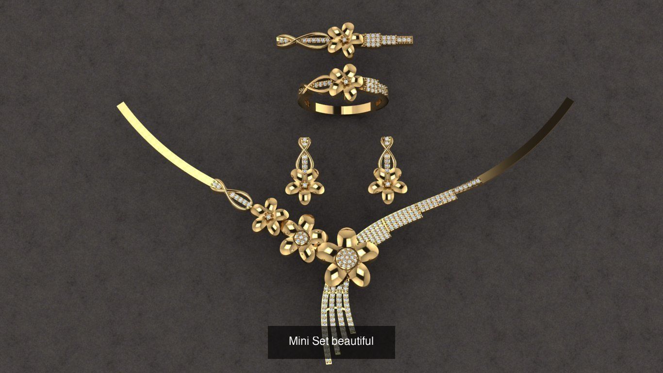 Mini Set beautiful 3D Model Collection_3