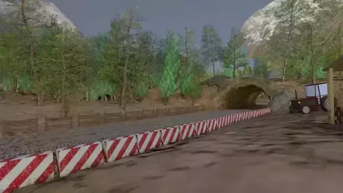 8Track train tunnel in mountains