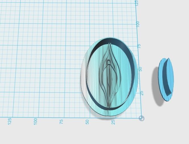 beautiful woman cookie cutter and stamp  3D print model_1