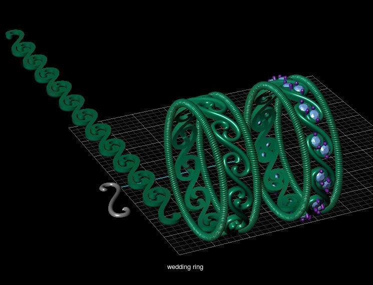  Fantasy Ring 3D Model Collection_1