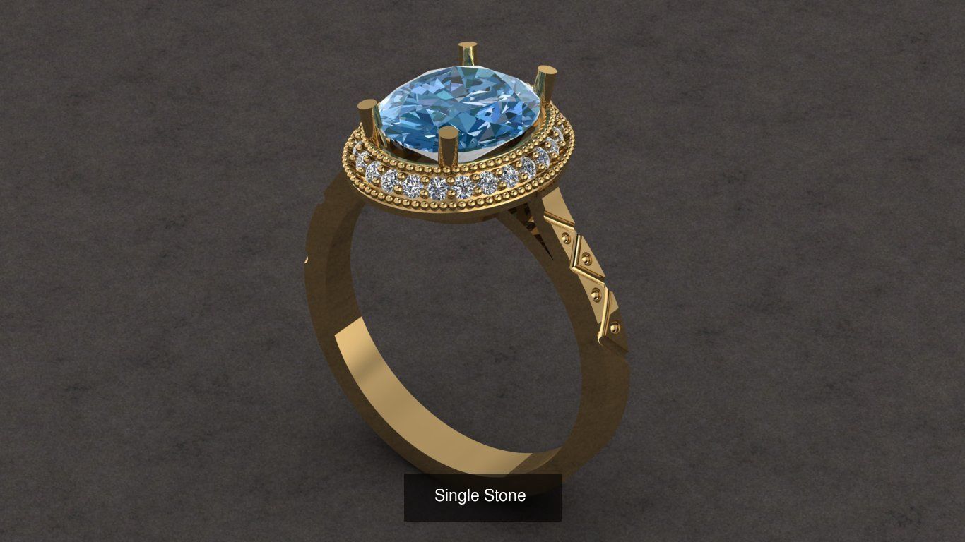  Fantasy Ring 3D Model Collection_5