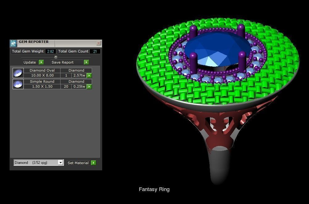  Fantasy Ring 3D Model Collection_8