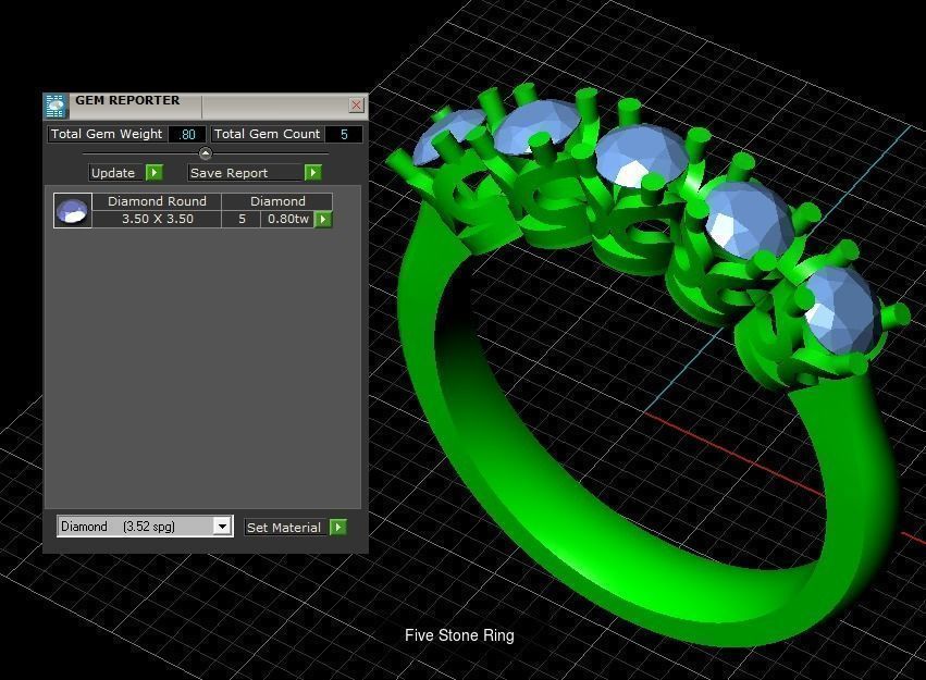  Fantasy Ring 3D Model Collection_6